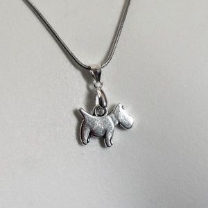 Sterling Silver 925 dog necklace